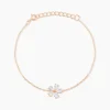 Bracelet Siriana Argent Rose Oxyde De Zirconium