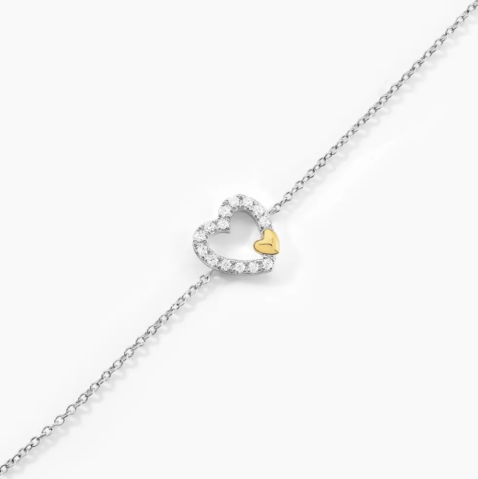 Bracelet Sorya Or Jaune Argent Blanc Oxyde De Zirconium