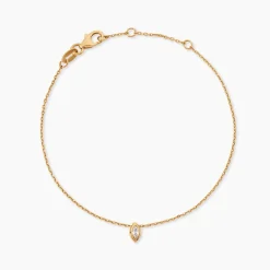 Bracelet Steffie Plaqué Or Jaune Oxyde De Zirconium
