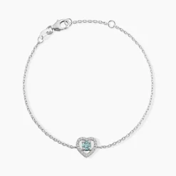 Bracelet Suzon Argent Blanc Oxyde De Zirconium