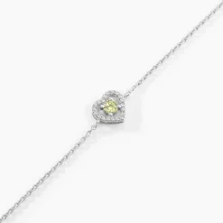 Bracelet Suzon Argent Blanc Oxyde De Zirconium