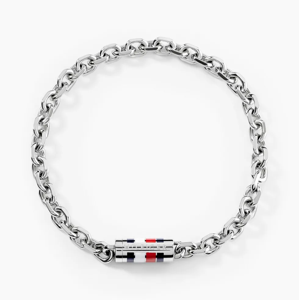 Bracelet Tommy Hilfiger Bruce Chain Acier Blanc