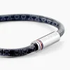 Bracelet Tommy Hilfiger Printed Cord Cuir De Veau Noir