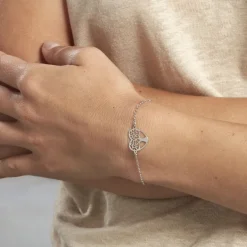 Bracelet Tyfen Argent Blanc