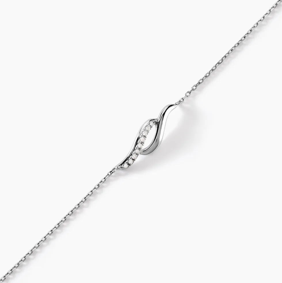 Bracelet Tylane Or Blanc Diamant