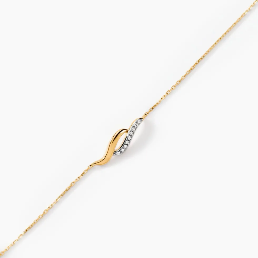 Bracelet Tylane Or Jaune Diamant