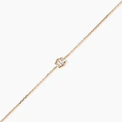 Bracelet Valentyne Plaque Or Jaune Oxyde De Zirconium
