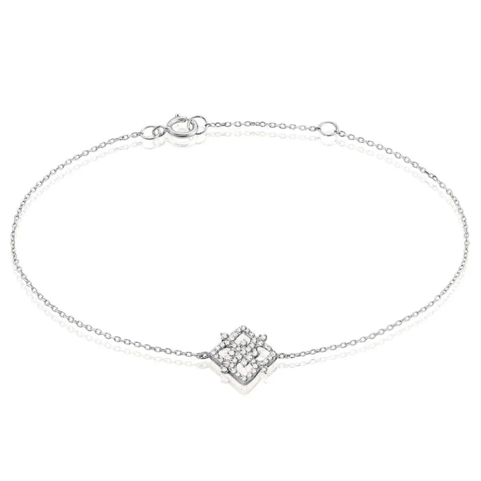 Bracelet Vasya Or Blanc Diamant
