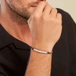 Bracelet Vicenzo Acier Blanc
