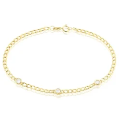 Bracelet Vienne Or Jaune Oxyde De Zirconium