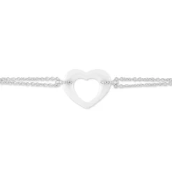 Bracelet Vivianne Argent Blanc Oxyde De Zirconium Et Céramique