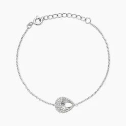 Bracelet Zalia Argent Blanc Oxyde De Zirconium