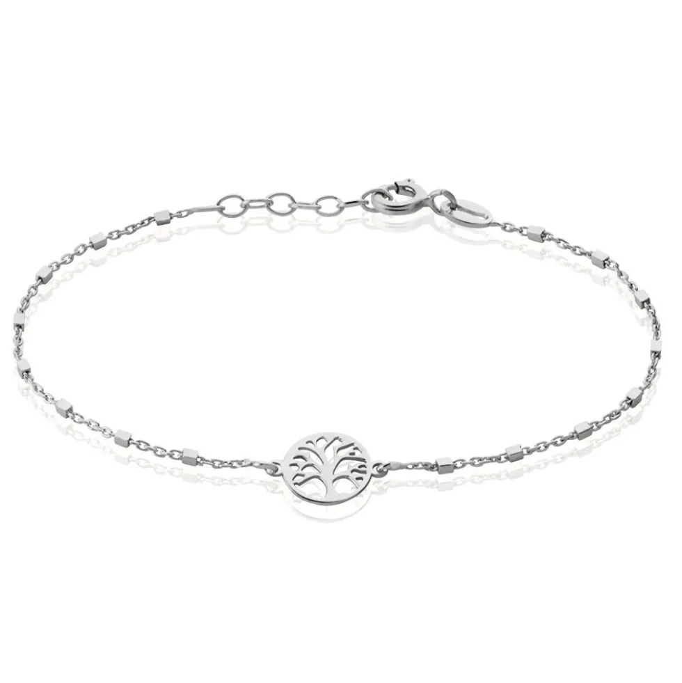 Bracelet Zelee Argent Blanc