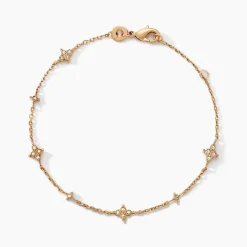 Bracelet Ziha Plaqué Or Jaune Oxyde De Zirconium