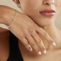 Bracelet Abie Torsade Argent Bicolore