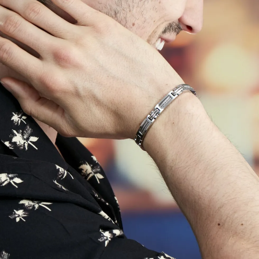 Bracelet Acier Blanc