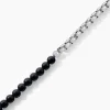 Bracelet Acier Blanc Christiano Onyx
