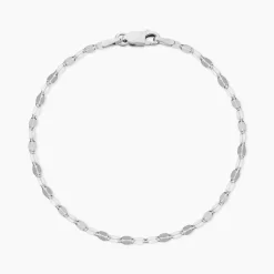 Bracelet Adelaide Argent Blanc