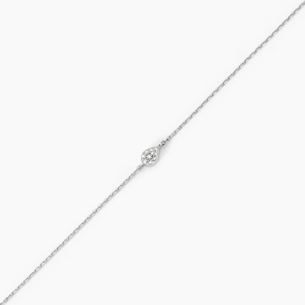 Bracelet Adhira Or Blanc Diamant