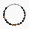 Bracelet Adiel Acier Blanc Onyx Labradorite