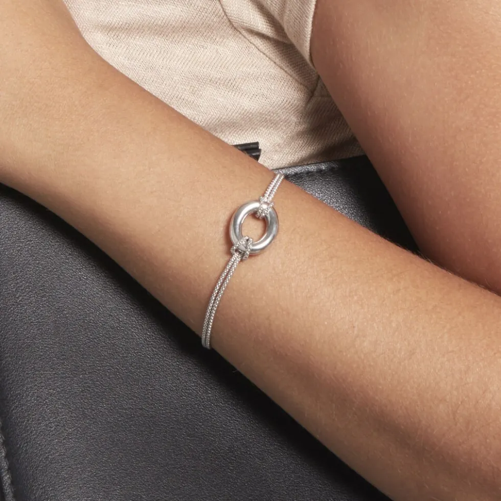Bracelet Alisa Argent Blanc