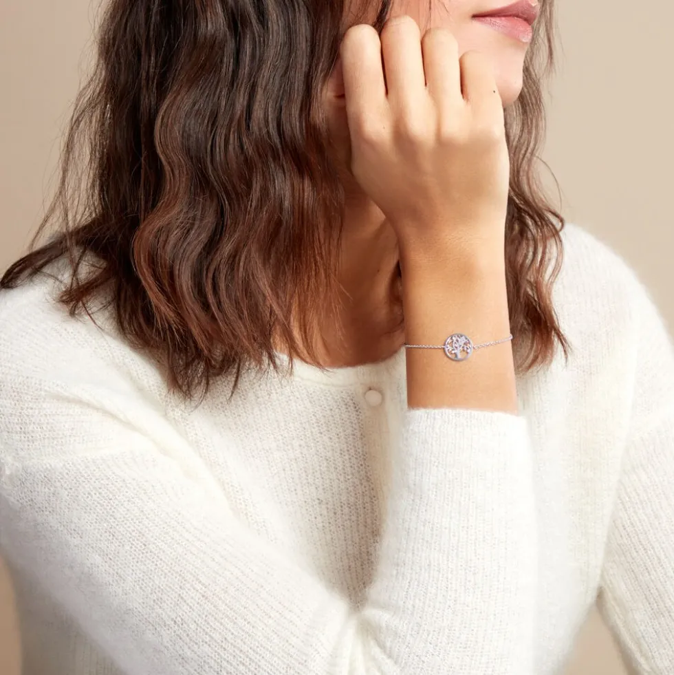 Bracelet Alive Argent Blanc Oxyde De Zirconium