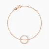 Bracelet Alysone Argent Rose Oxyde De Zirconium