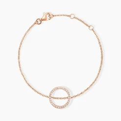 Bracelet Alysone Argent Rose Oxyde De Zirconium