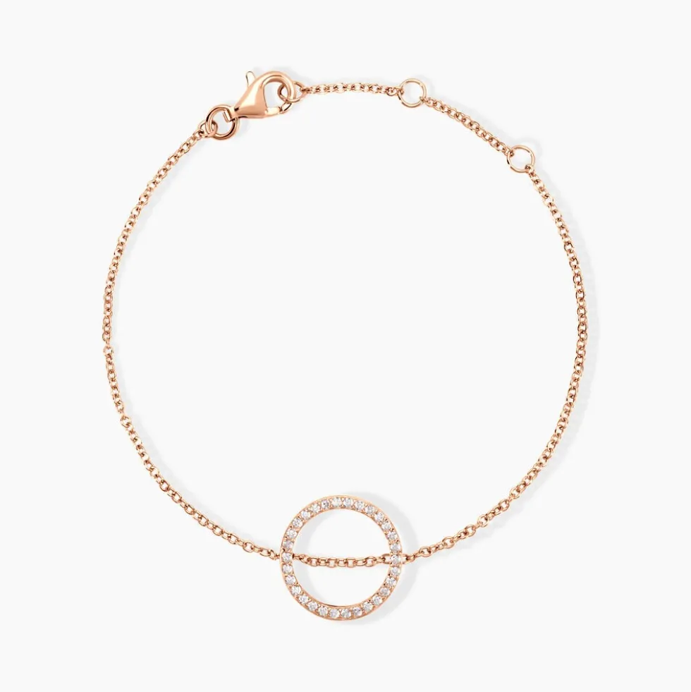 Bracelet Alysone Argent Rose Oxyde De Zirconium