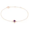 Bracelet Anaelle Or Rose Amethyste Et Diamant