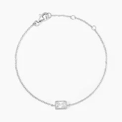 Bracelet Anaissa Argent Blanc Oxyde De Zirconium