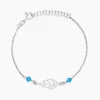 Bracelet Angelika Argent Blanc Pierre De Synthese