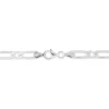 Bracelet Anilo Maille Alternee 1/1 Argent Blanc