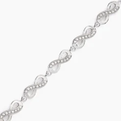 Bracelet Anka Argent Blanc Oxyde De Zirconium
