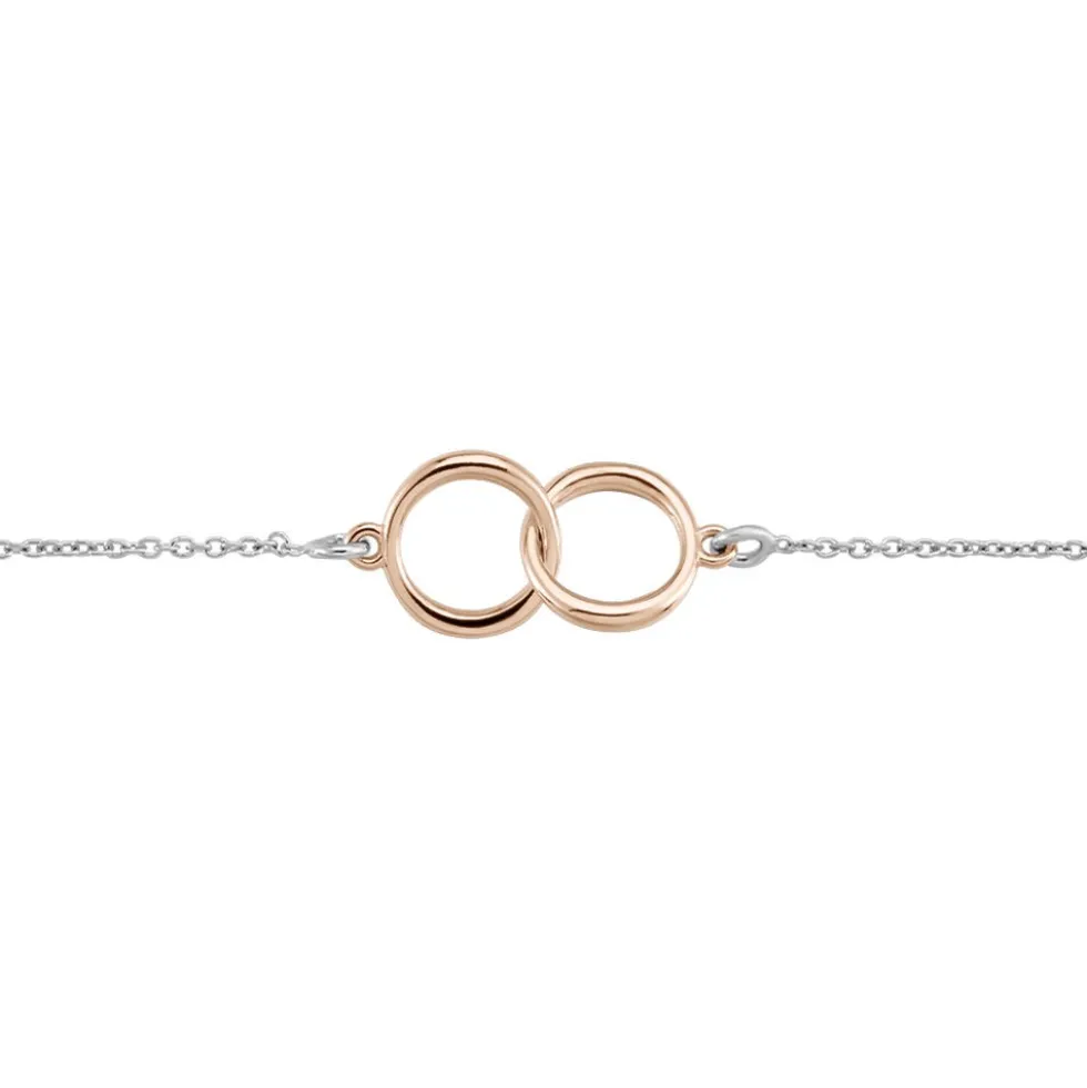Bracelet Argent Bicolore Virgino