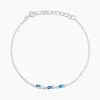 Bracelet Argent Blanc Augusts Oxydes De Zirconium