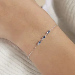 Bracelet Argent Blanc Augusts Oxydes De Zirconium
