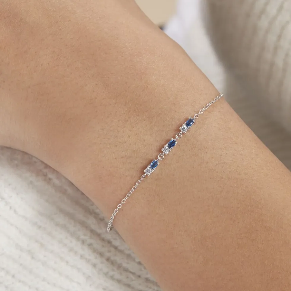 Bracelet Argent Blanc Augusts Oxydes De Zirconium