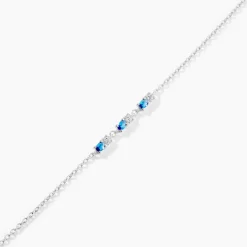 Bracelet Argent Blanc Augusts Oxydes De Zirconium