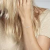 Bracelet Argent Blanc Damiette Oxyde De Zirconium