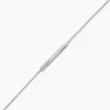 Bracelet Argent Blanc Evodie Oxyde De Zirconium