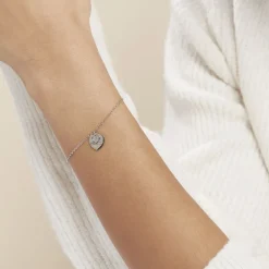 Bracelet Argent Blanc Ilie