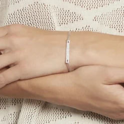 Bracelet Argent Blanc Keylia Oxyde De Zirconium