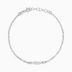 Bracelet Argent Blanc Maic