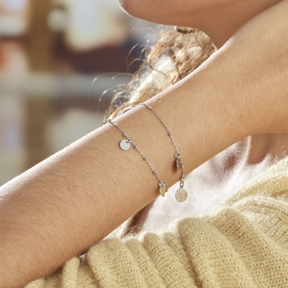 Bracelet Argent Blanc Merve