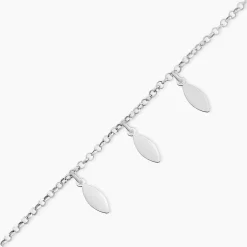 Bracelet Argent Blanc Osama