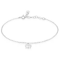 Bracelet Argent Blanc Patriki Cristal De Swarovski