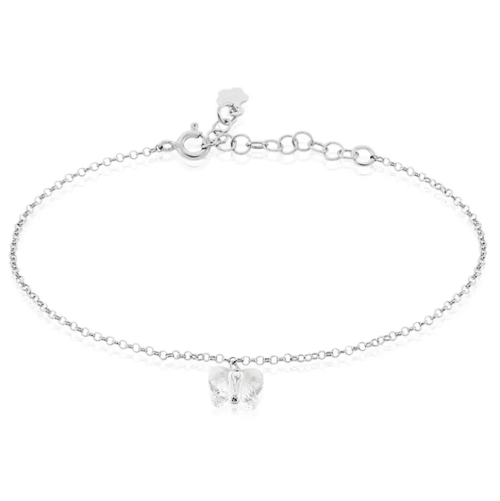 Bracelet Argent Blanc Patriki Cristal De Swarovski