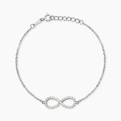Bracelet Argent Blanc Rowan Oxyde De Zirconium