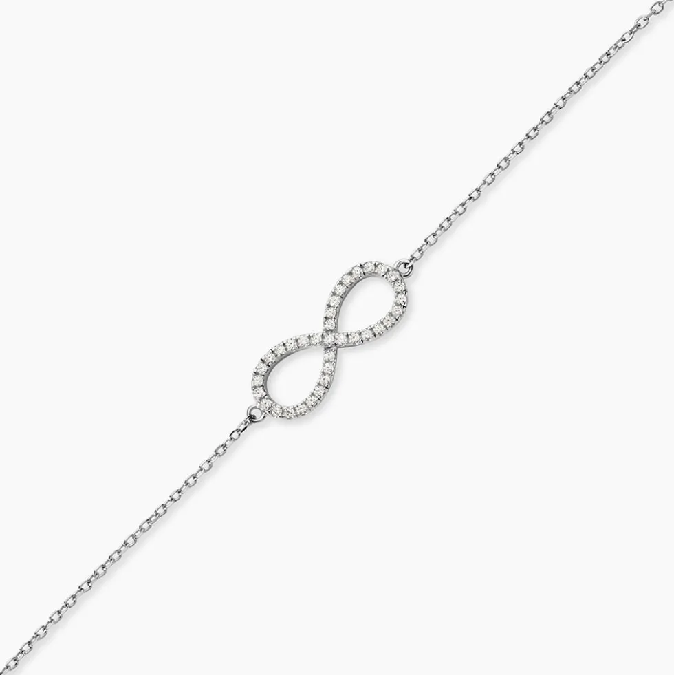 Bracelet Argent Blanc Rowan Oxyde De Zirconium